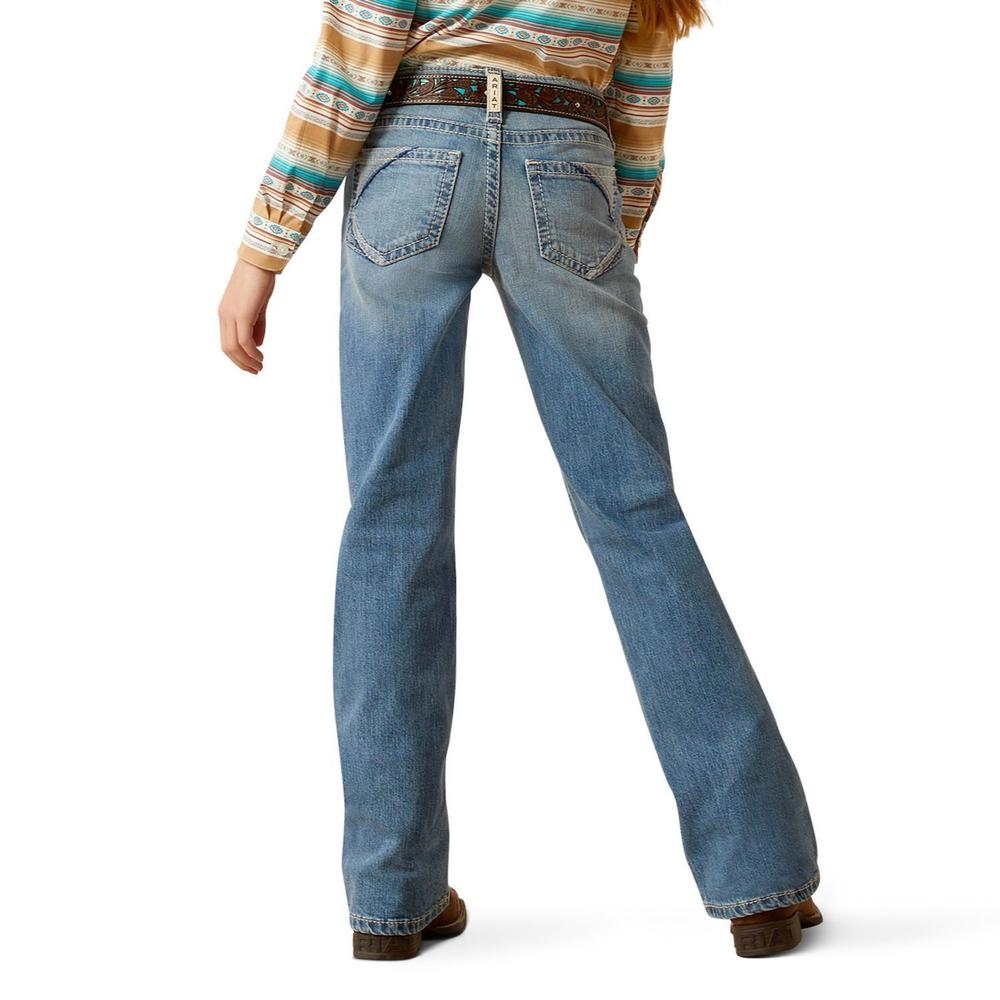 NEW ARIAT girls lydia boot cut jean in medium wash - Picture 2 of 4
